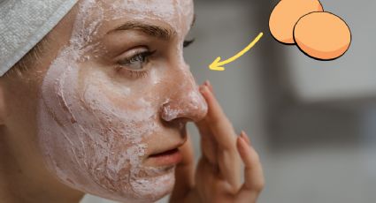 Mascarilla con cáscara de huevo para producir colágeno