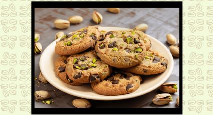 Postre sencillo: Prepara estas galletas de chocolate con pistachos con pocos ingredientes