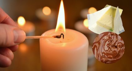 Prepara dos velas comestibles, ideales para una velada romántica