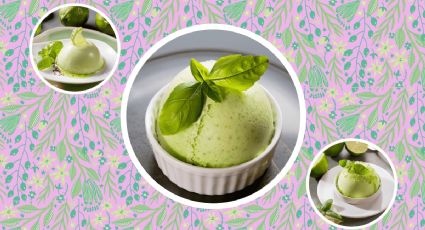 Receta con hierbas aromáticas: Prepara este refrescante mousse de lima con sorbete de albahaca