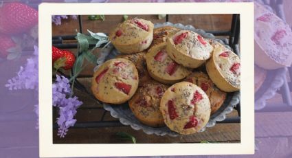 ¡La mejor receta de muffins de fresa! Estarán listos en solo 30 minutos