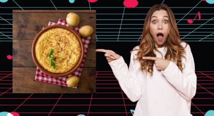 TikToker hace una versión de tortilla española con chocolate y causa revuelo en redes