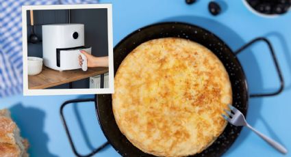 ¡En la freidora de aire! La mejor receta para hacer una tortilla de patatas perfecta y esponjosa