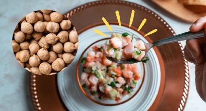 ¡Receta rápida y fácil! En primavera disfruta de un ceviche mexicano con garbanzos