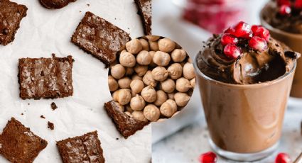 Cómo hacer un mousse y un brownie con garbanzos cocidos