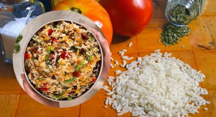 La ensalada de arroz con camarones ideal para preparar