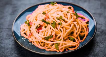 Espagueti mágico que cambia de color, la pasta mas divertida y saludable para niños