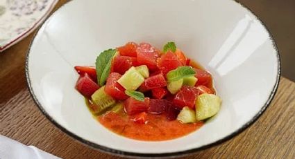 El ceviche frutal con sandía y jícama que te mantendrá fresco durante la primavera