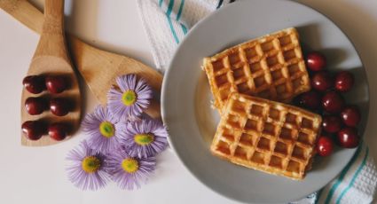 Disfruta del desayuno con unos ricos waffles de tortilla de patata