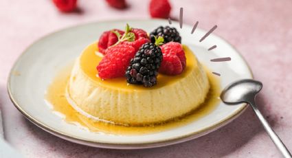 El paso a paso para hacer un flan cremoso sin horno y sin huevo