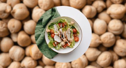 Ensalada mediterránea de garbanzos, una preparación fresca y llena de nutrientes