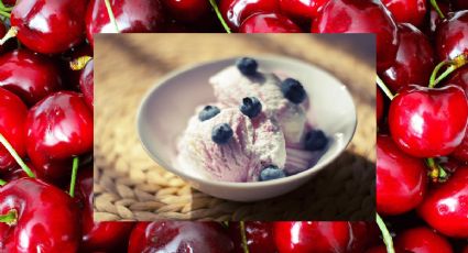 Helado de cereza y yogurt, un postre sencillo para disfrutar en temporada de calor