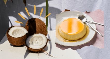 Así se hace el mejor flan de coco súper cremoso en freidora de aire