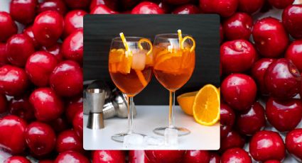 Bebida de verano: Prepara la versión de cereza del aperol spritz