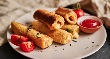 Rollitos de pollo con jamón y queso para los días de poco tiempo