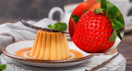 Flan de queso y fresas, una receta sencilla para disfrutar de un antojo dulce