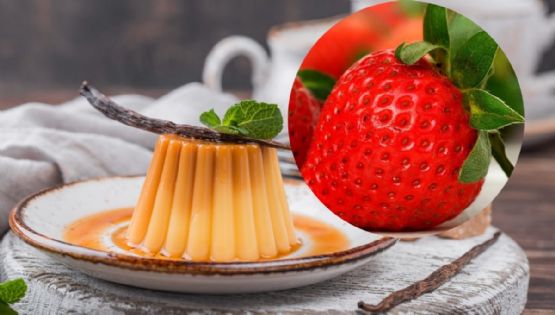 Flan de queso y fresas, una receta sencilla para disfrutar de un antojo dulce