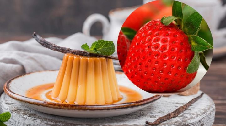 Flan de queso y fresas, una receta sencilla para disfrutar de un antojo dulce